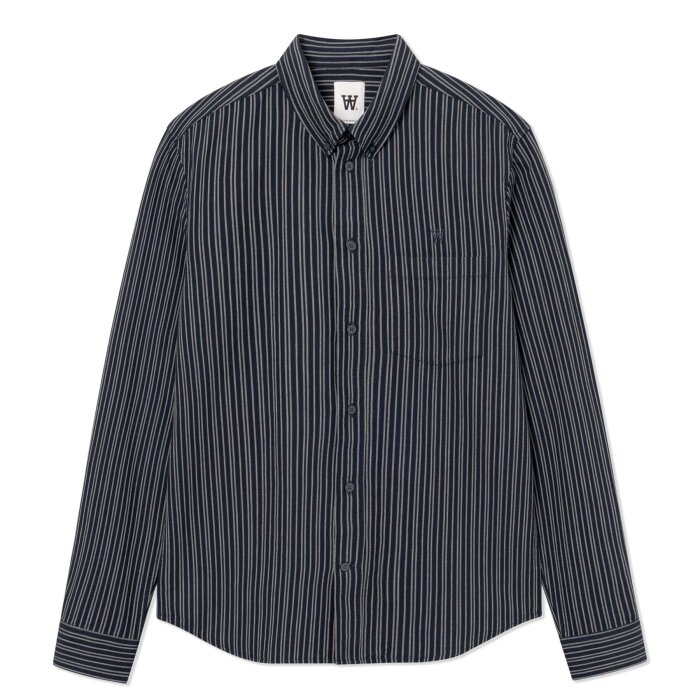 Double A by Wood Wood - Wood Wood - Adam shirt | Skjorte Salute Stripe