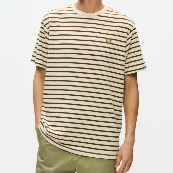 Double A by Wood Wood - Wood Wood - Ace stripe tee | T-shirt desert Palm