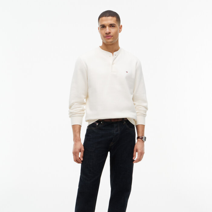 Tommy Hilfiger  - Tommy Hilfiger - Reg Essential Fleece | sweatshirt Ivory Petal