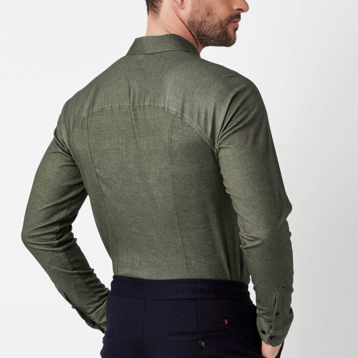 Desoto - Desoto - 97528-3 650 | Jersey Skjorte Green Twill