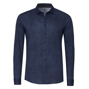 Desoto - Desoto - 97728-3 537 | Jersey Skjorte Dark Blue Denim