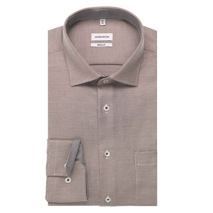 Seidensticker - Seidensticker - 852043 24 | Regular Fit Skjorte Brown
