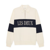 LES DEUX - Les Deux - Zipper rugby | Sweatshirt Ivory LES DEUX - Les Deux - Zipper rugby | Sweatshirt Ivory