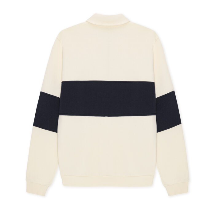 LES DEUX - Les Deux - Zipper rugby | Sweatshirt Ivory