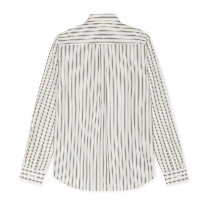 LES DEUX - Les Deux - Stripe poplin shirt | Skjorte light Ivory