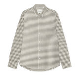LES DEUX - Les Deux - Two tone check shirt | Skjorte Shopping Bag Brown