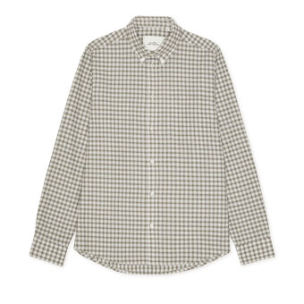 LES DEUX - Les Deux - Two tone check shirt | Skjorte Shopping Bag Brown