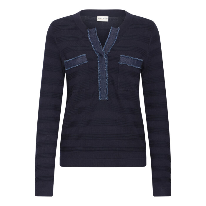 Pulz Jeans ( Dame )  - PULZ - PZSARA DENIM | STRIK DARK SAPPHIRE