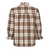 Pulz Jeans ( Dame ) - PULZ - PZDEVA | SKJORTE BROWN CHECK Pulz Jeans ( Dame ) - PULZ - PZDEVA | SKJORTE BROWN CHECK