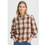 Pulz Jeans ( Dame ) - PULZ - PZDEVA | SKJORTE BROWN CHECK Pulz Jeans ( Dame ) - PULZ - PZDEVA | SKJORTE BROWN CHECK