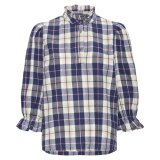 Pulz Jeans ( Dame ) - PULZ - PZDEVA | SKJORTE BLUE CHECK Pulz Jeans ( Dame ) - PULZ - PZDEVA | SKJORTE BLUE CHECK
