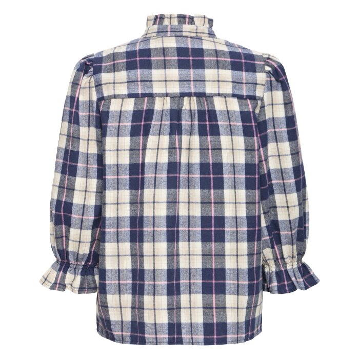 Pulz Jeans ( Dame )  - PULZ - PZDEVA | SKJORTE BLUE CHECK