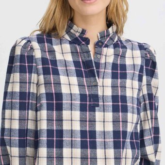 Pulz Jeans ( Dame )  - PULZ - PZDEVA | SKJORTE BLUE CHECK