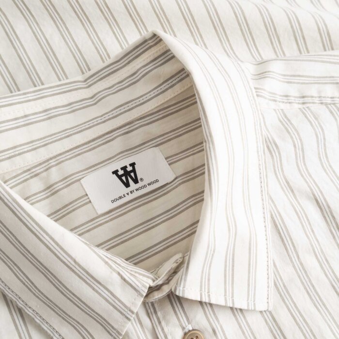 Double A by Wood Wood - Wood Wood - Adrian shirt | skjorte Silver Birch