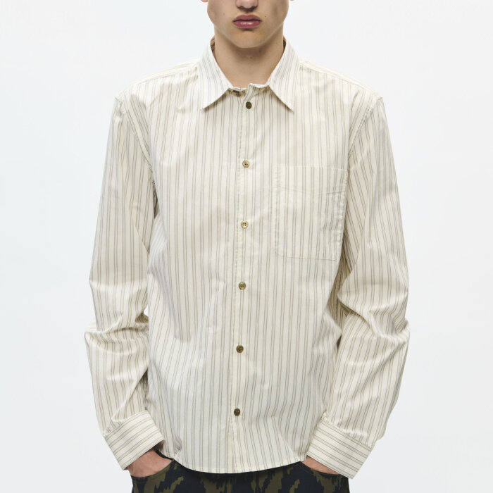 Double A by Wood Wood - Wood Wood - Adrian shirt | skjorte Silver Birch