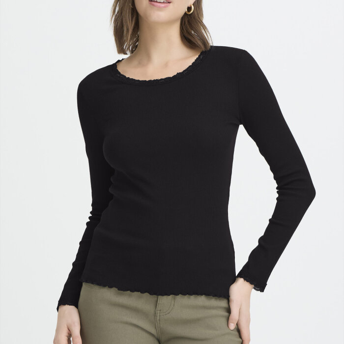 FRANSA - FRANSA - FRHIZAMOND | T-SHIRT BLACK