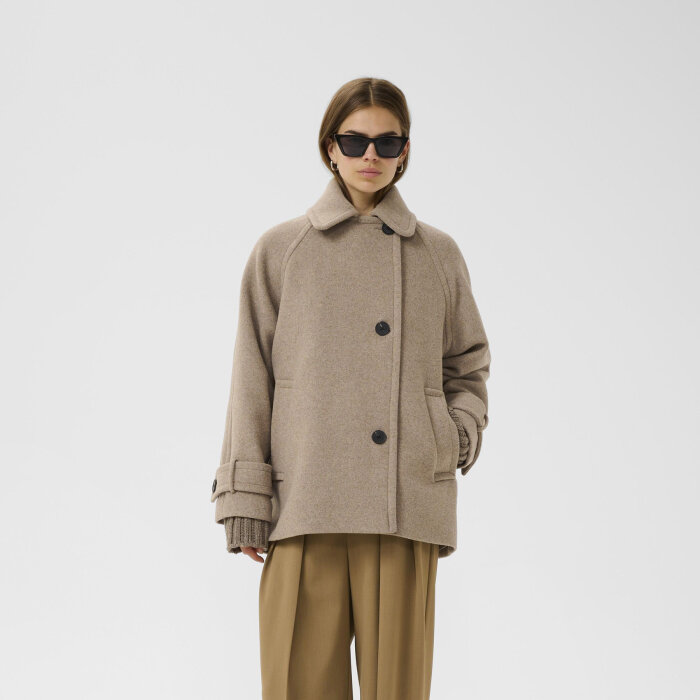 InWear - INWEAR - THORAIW MINONA COAT | VINDJAKKE SANDY GREY ME