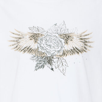 Pulz Jeans ( Dame )  - PULZ - PZESSE  T-SHIRT CLOUD DANCER