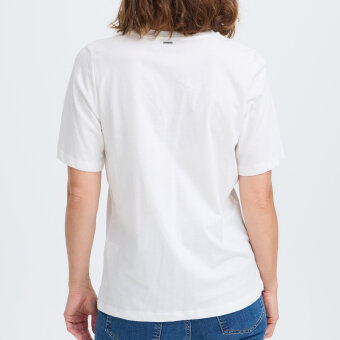 Pulz Jeans ( Dame )  - PULZ - PZESSE  T-SHIRT CLOUD DANCER