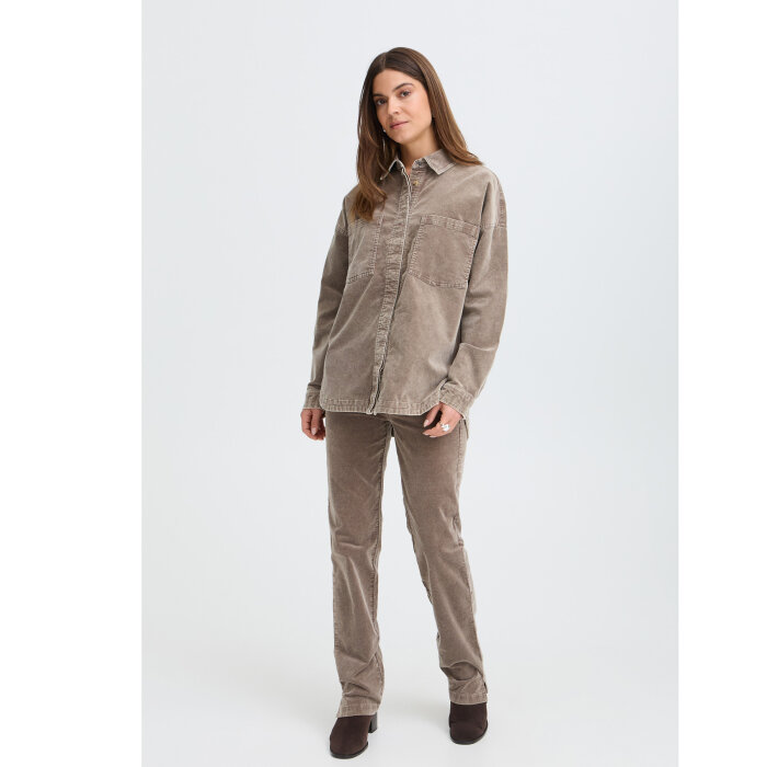 Pulz Jeans ( Dame )  - PULZ - PZFIBA LS | SKJORTE WALNUT