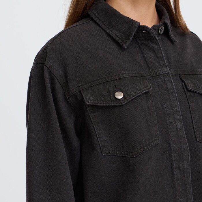 Pulz Jeans ( Dame )  - PULZ - PZDORIT | OVERSHIRT ESPRESSO
