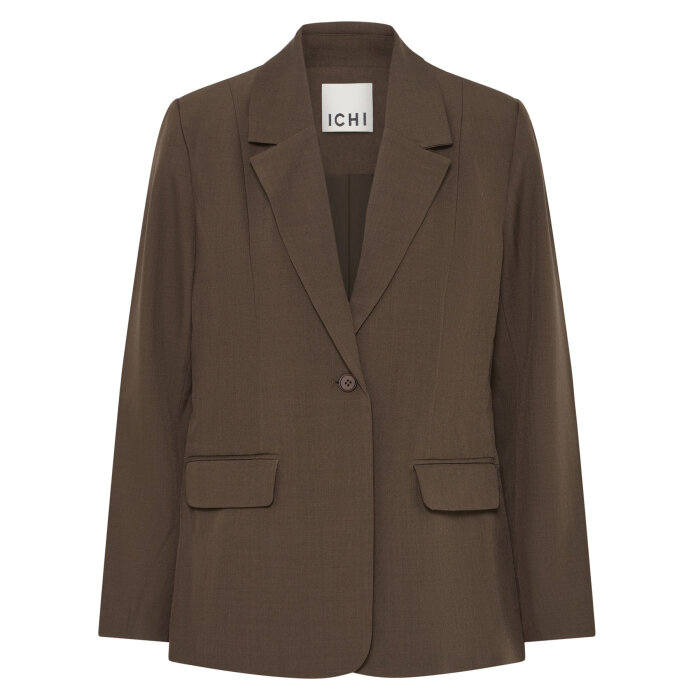 ICHI ( Dame ) - ICHI - IHFAVA LONG | BLAZER SLATE BLACK MEL
