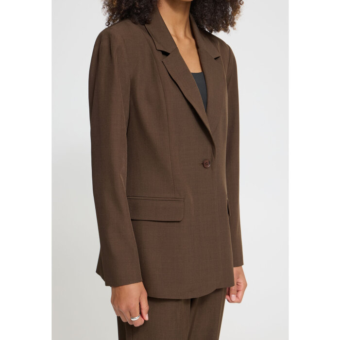 ICHI ( Dame ) - ICHI - IHFAVA LONG | BLAZER SLATE BLACK MEL