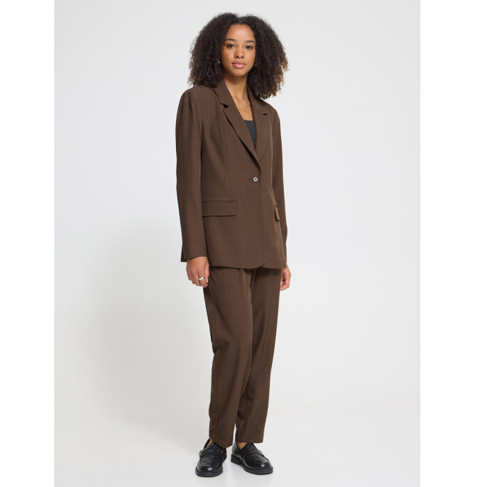 ICHI ( Dame ) - ICHI - IHFAVA LONG | BLAZER SLATE BLACK MEL