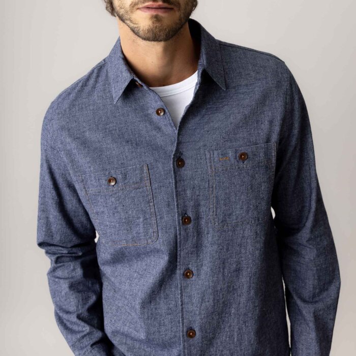Mos Mosh Gallery - Mos Mosh - Norbert denim shirt | Skjorte  Vintage Indigo