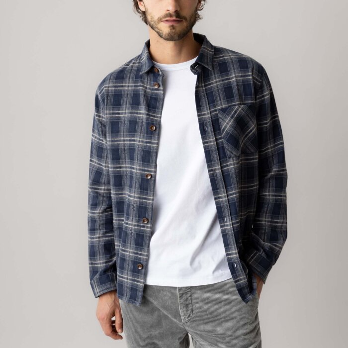 Mos Mosh Gallery - Mos Mosh - David bruse | Overshirt Salute Navy