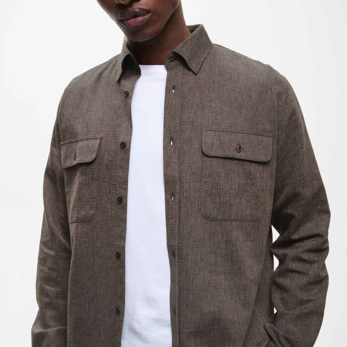 Matinique - Matinique - Christaldo shirt | Skjorte Turkish Coffee
