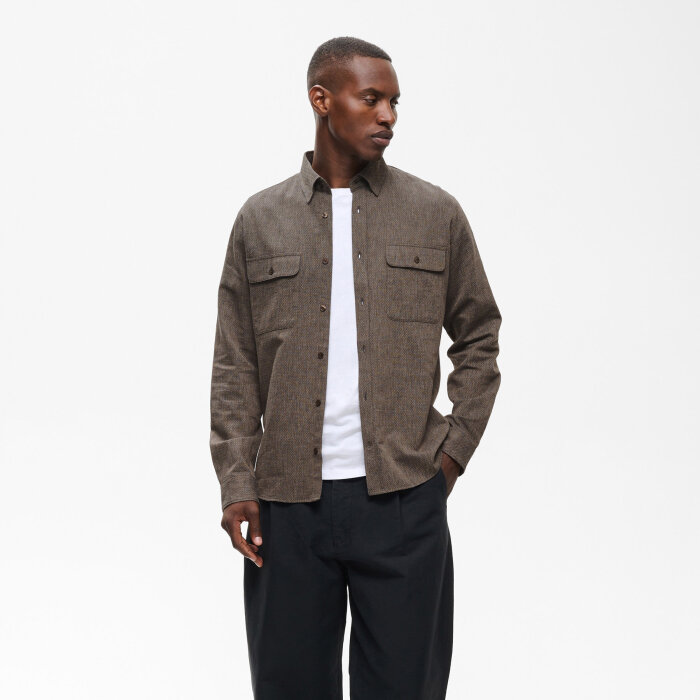 Matinique - Matinique - Christaldo shirt | Skjorte Turkish Coffee