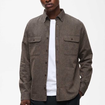 Matinique - Matinique - Christaldo shirt | Skjorte Turkish Coffee