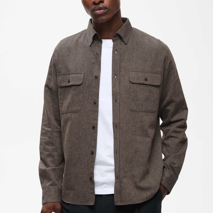 Matinique - Matinique - Christaldo shirt | Skjorte Turkish Coffee