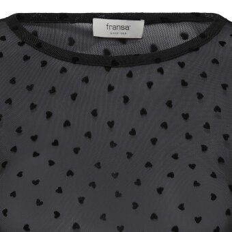 FRANSA - FRANSA - FRDETA | T-SHIRT BLACK HEART