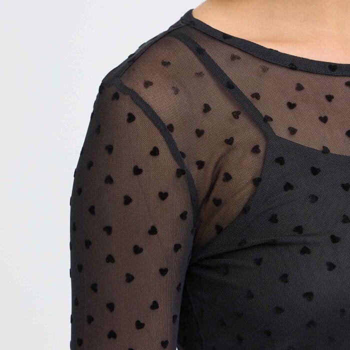 FRANSA - FRANSA - FRDETA | T-SHIRT BLACK HEART