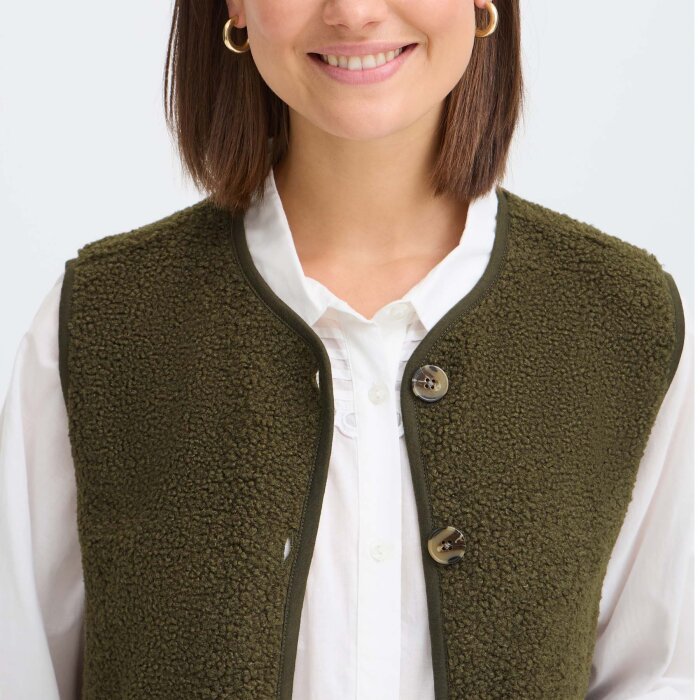 FRANSA - FRANSA - FRTENYA | VEST GRAPE LEAF