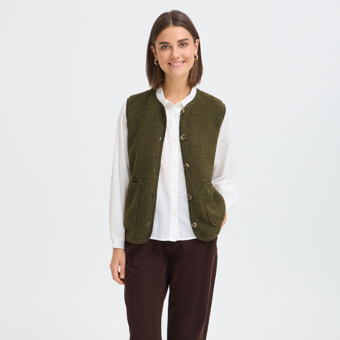 FRANSA - FRANSA - FRTENYA | VEST GRAPE LEAF