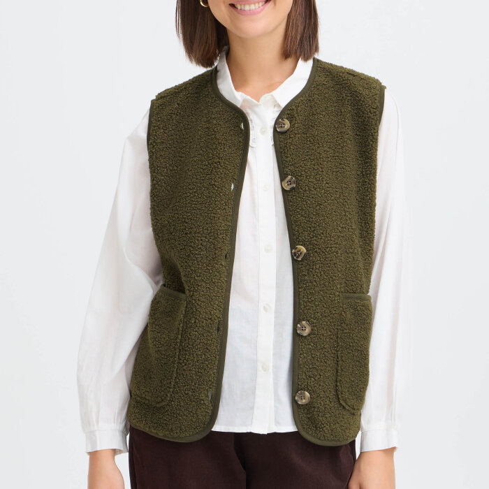 FRANSA - FRANSA - FRTENYA | VEST GRAPE LEAF
