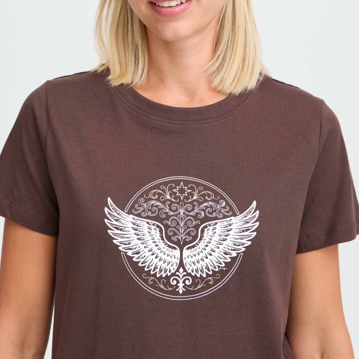FRANSA - FRANSA - FRJORLYN | T-SHIRT HOT FUDGE