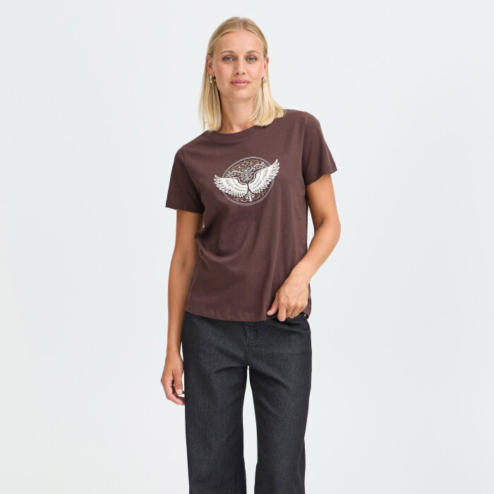 FRANSA - FRANSA - FRJORLYN | T-SHIRT HOT FUDGE