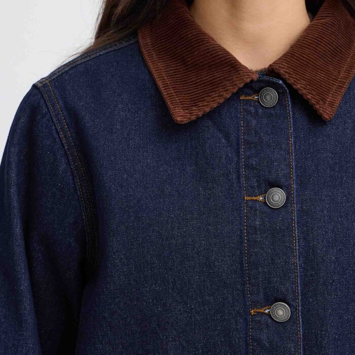 FRANSA - FRANSA - FRLESLIE | DENIMJAKKE DARK BLUE DEN