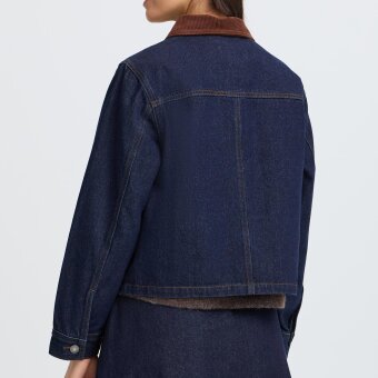 FRANSA - FRANSA - FRLESLIE | DENIMJAKKE DARK BLUE DEN FRANSA - FRANSA - FRLESLIE | DENIMJAKKE DARK BLUE DEN
