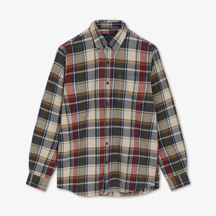 Signal - Mann Check Shirt - Skjorte Rusty Red til herrer - str. 2XL