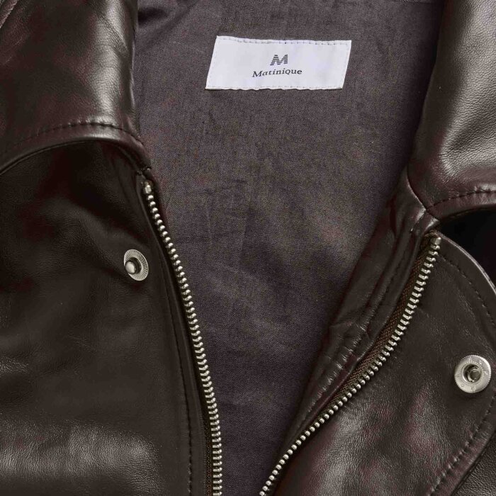 Matinique - Matinique - Azriel 73 jacket | Skindjakke Chocolate Brown