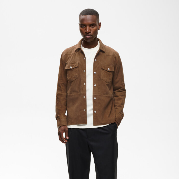 Matinique - Matinique - Western suede jacket | Ruskindsjakke Sepia
