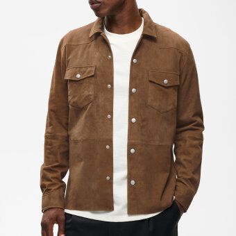 Matinique - Matinique - Western suede jacket | Ruskindsjakke Sepia
