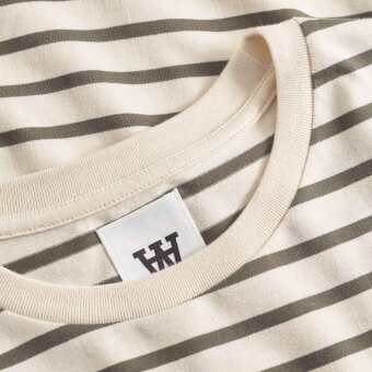 Double A by Wood Wood - Wood Wood - Ace stripe tee | T-shirt Grape Leaf