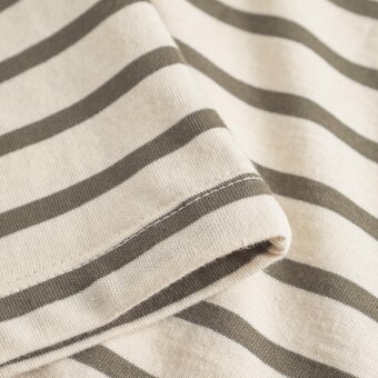 Double A by Wood Wood - Wood Wood - Ace stripe tee | T-shirt Grape Leaf