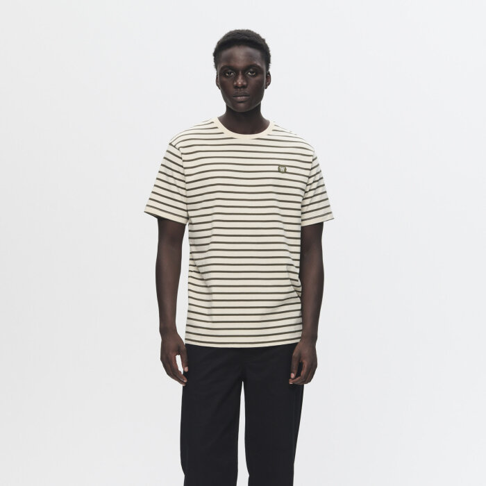 Double A by Wood Wood - Wood Wood - Ace stripe tee | T-shirt Grape Leaf